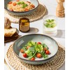 8.5'' Ceramic Pasta Bowls, 36oz Stoneware Salad Bowls Set of