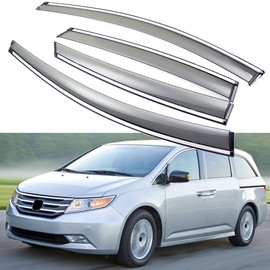SHIBIDEBAOHUA Sun/Rain Guards Wind Deflector Window Visor Compatible with 2011-2017 Honda Odyssey, Sun Visor Shield, Tape-On 4 pcs