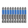 AUTOTOOLHOME 10pcs Hex Magnetic Anti Slip Impact Screwdriver Bit Set