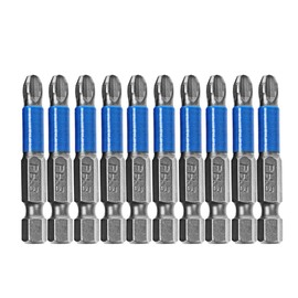 AUTOTOOLHOME 10pcs Hex Magnetic Anti Slip Impact Screwdriver Bit Set Phillips PH3 2" Power Tool