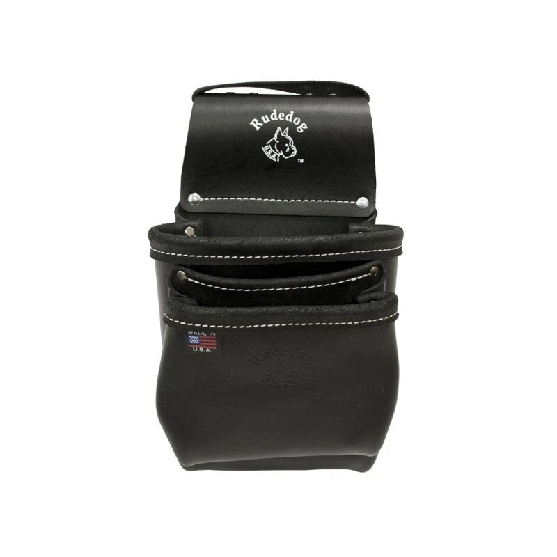 Rudedog Professional Leather 2 Pocket Utility Tool Bag - Rudedog