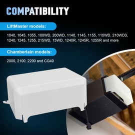 Garage Door Openers 108D36 Lens Cover Compatible with LiftMaster and Chamberlain Single Garage Door Openers, Light Lens Replacement Cover, 1Pack