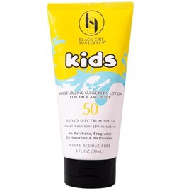 Black Girl Sunscreen Kids SPF 50 Lotion for Face & Body- Sun Protection for Skin, Kids Sunscreen, Water Resistant for 80 Minutes, Ideal for Beach & Tr