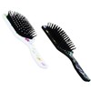 Small Flower Square Portable Hair Brush (1pc) Hair Brush Black