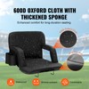 Happybuy Stadium Seats with Back Support, Extra-Wide Folding Bleacher Chairs,