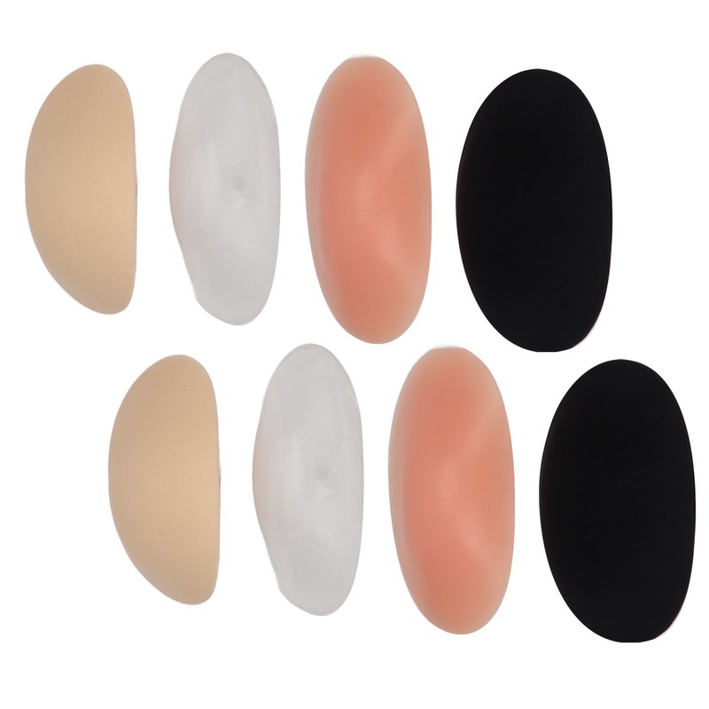 4Pairs Silicone Shoulder Pads Soft Breathable Invisible Removable Prevent Slip