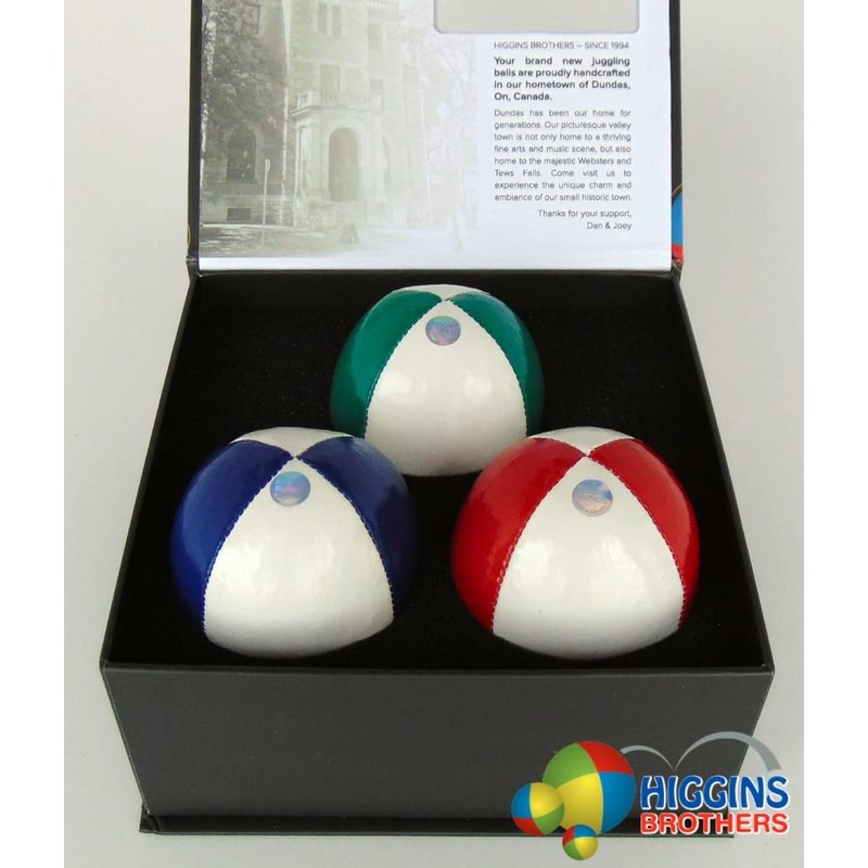 Higgins Brothers World's Finest Juggling Kit. Three Canadian Made Juggling