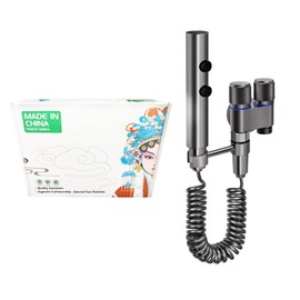Bidet Hand Shower, Bidet Insert for Toilet, Toilet Bidet Sprayer Kit Hand Shower for Sink, 2 m Chrome Hose, Double Control Valve, Feminine Hygiene, Intimate Shower, Shower Sprayer for Pet (Grey-I)