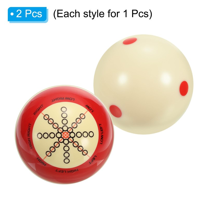 PATIKIL 2PCS 57.2mm Billiard Practice Training Cue Ball AAA Grade
