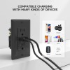 Alastech USB Outlet, 15 Amp TR Receptacle Plug with USB
