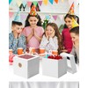 COTOPHER 5Pcs 8x8x8 Inches Cake Boxes, Square Bakery Boxes with