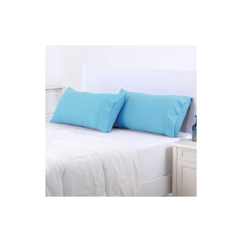 Dreamaker 250TC Plain Dyed Standard Pillowcases Pillow Cover - 48x73cm