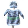 KSS Striped Pullover Baby Sweater with a Hat (12 Months)