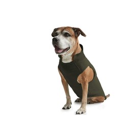 ESPAWDA Everyday Adventurer Soft Stretch Warm Fleece Pull-Over Dog Jacket Vest Coat for Small Dogs, Medium Dogs and Big Dogs with Leash Attachment (X-Large, Olive)