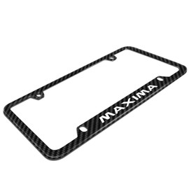 iPick Image for - Maxima Real Black Carbon Fiber 50 States License Plate Frame - Nissan Maxima