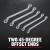 CRAFTSMAN Offset Box End Wrench Set, MM, 5 Piece (CMMT44350)