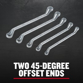 CRAFTSMAN Offset Box End Wrench Set, MM, 5 Piece (CMMT44350)