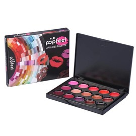 Lip Gloss Palette, 15 Colours Professional Lip Gloss Palette Lipstick Palette for Makeup Cosmetics