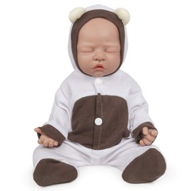 Vollence 12 inch Realistic Silicone Babies Anatomically Correct Cute Silicone Dolls for Kid Birthday Collectible Gifts - Girl