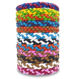 12 Pack Mosquito Repellent Bracelets, PU Leather Insect  Bug Repellent Wrist Bands for Kids  Adults Outdoor Camping Fishing Traveling                 