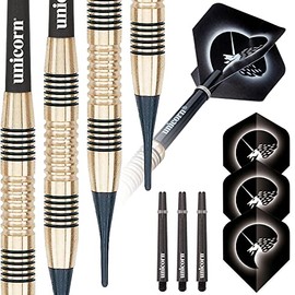 Core Soft Tip Brass Dart - Golden/Black, 17 g