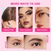Eyebrow Pencil, Waterproof 2-in-1 Dual-Ended 3D Microblading Eyebrow Pencil with