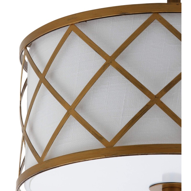 JONATHAN Y JYL3505A Elizabeth 13.25" Metal LED Flush Mount, Contemporary,Transitional