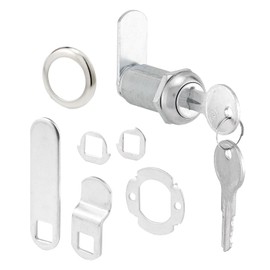 Defender Security U 9950KA - Cerradura de cajón y clóset (llave similar) - Asegura archivos y cajones importantes, 1-3/8 pulgadas, acero inoxidable fundido a presión, se adapta a un grosor máximo del panel de 1 pulgada