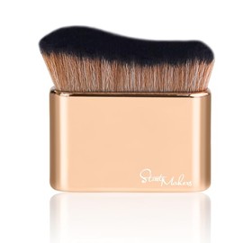 START MAKERS Brocha Corporal para Autobronceador, Brocha Kabuki para Maquillaje Líquido, en Crema y Polvo para Cuerpo, Rostro y Piernas, Dorada