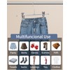 Pack of 10 Clothes Hangers, 30 cm Metal Trouser Hangers,