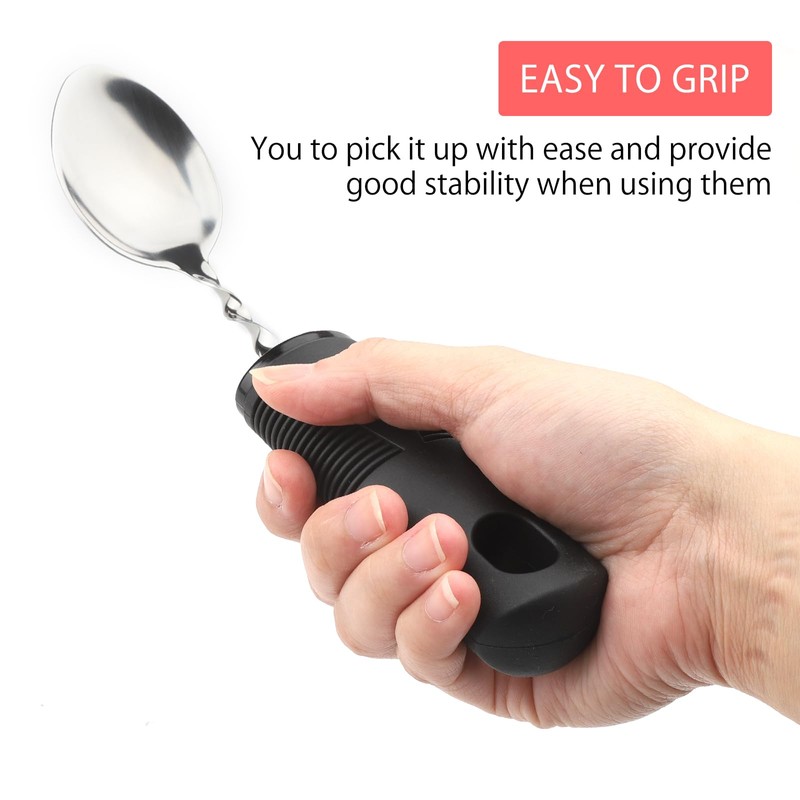 Cutlery for Parkinson Seniors Disabled Aid Handle for Disabled People