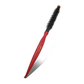 Yinhing Roll Brush Mini, Small Round Hair Brush, Mini Ultra Thin Aluminum Tube Nylon Hair Round Styling Hair Brush Roll Hair Brush, Thin Hair, Short Hair, Bangs, Mustaches, Lifting, Curling (#3)