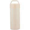 Ippinsha Stainless Steel Bottle, 16.9 fl oz (500 ml), Beige,