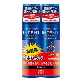 バスクリン 【医薬部外品】インセント 薬用育毛トニック育毛剤 プレミアムクール 180gペアパック 男性向け