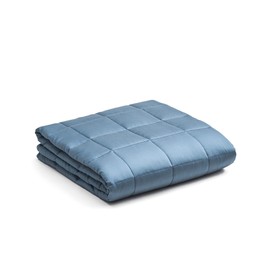 YnM Exclusive Cooling Weighted Blanket,Bed Blanket for One Person of 190lbs, Ideal for Queen/King Bed (60x80 Inches, 20 Pounds, Blue Grey)