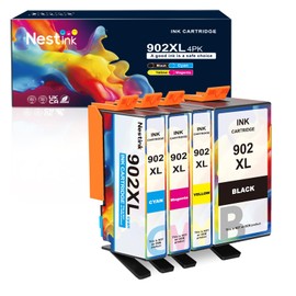 902XL Compatible Ink Cartridge Replacement for HP 902 XL, 902XL to use with Officejet Pro 6978 6968 6974 6975 6960 Officejet 6951 6954 6956 6958 Printers (4 Combo Pack)