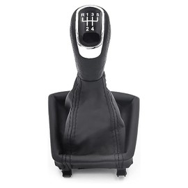 Car Gear Shift Knob, Gear Stick Shifter Gaiter Boot Cover Case for Skoda Octavia II (09-12) / Superb II (08-12) / Yeti (09-12), Styling Gear Shift Knobs Cover