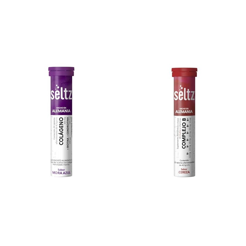 SELTZ Kit Colágeno más Complejo B, Tableta Efervescente, Antioxidante para