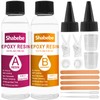 Epoxy Resin, 8.8OZ Epoxy Resin Crystal Clear, Not-Yellowing No-Bubble, Self