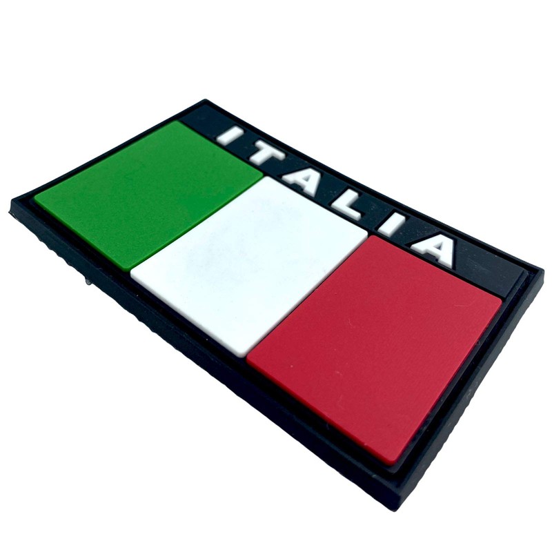 Italy Italian Flag Cosplay Airsoft PVC Velcro Emblem Badge Patch