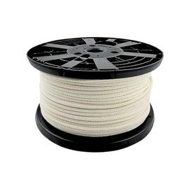 QNR 1/4" Cotton Blend Rope - 500 ft Spool | Polyester Reinforced - Low Stretch - Improved Knotting and Gripping