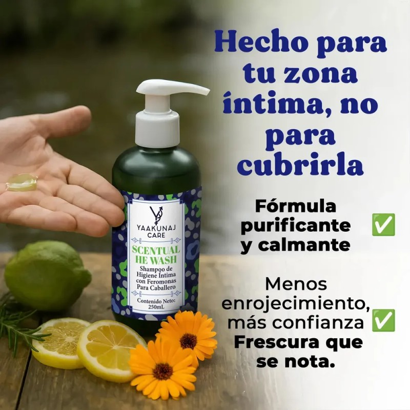 Shampoo Íntimo - Para Hombre - Con Feromonas - Hidratante
