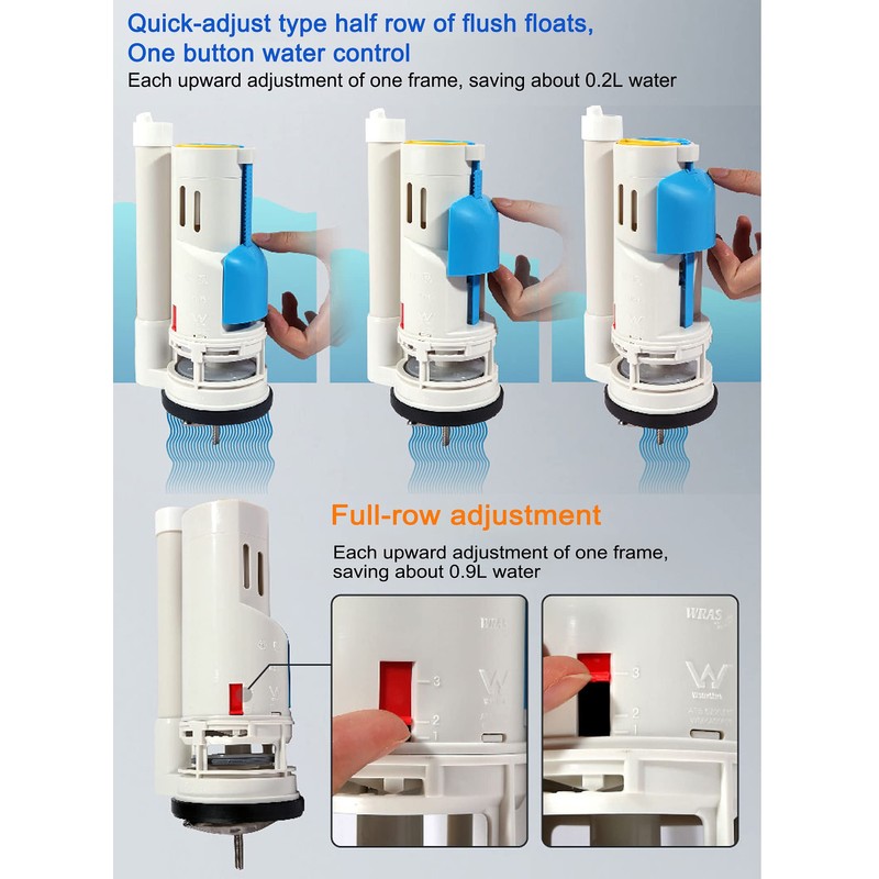 2-inch Toilet Flush Valves Assembly Compatible with Water Ridge One