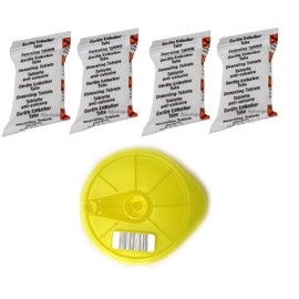 Aqualogis Yellow T-Disc 4 Descaling Tablets Compatible with Bosch 621101 Service T-Disc for Tassimo T20 / T40 / T65 / T85 / Bosch
