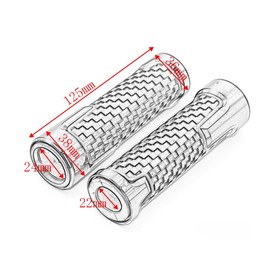 For TMAX 500 530 560 T MAX XP500 XP530 XP560 2012-2019 Universal Motorcycle Accessories CNC 7/8" 22MM CNC Buttons Rubber Handlebar Handles Thruster Grips (Black)