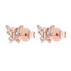 PAVOI 14K Rose Gold Plated 925 Sterling Silver Post Butterfly