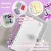 DY.2ten 2 Pack A5 Transparent Soft PVC 6 Holes Binder