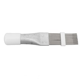 Stainless Steel Air Conditioner Fin Comb AC Condenser Fin Straightener Cleaner Evaporator Radiator Fin Cleaning Tool White 140x23x25mm