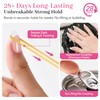 QIEK No-Lamp Nail Glue & Remover Set for Press Ons,