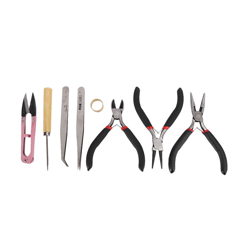8pcs Jewelry Tools DIY Jewelry Making Pliers Scissors Cutter Tweezers